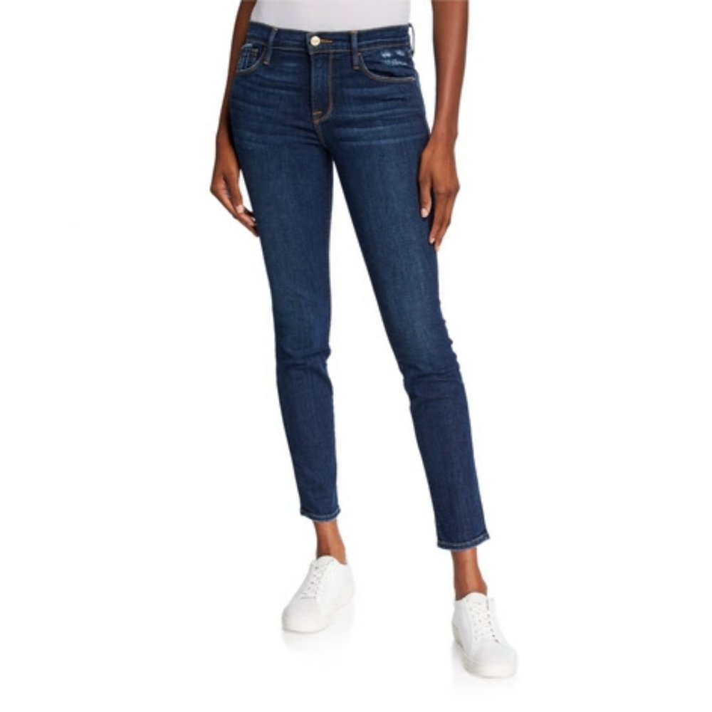 FRAME Le Skinny De Jeanne Skinny-Leg Ankle Jeans Size 26